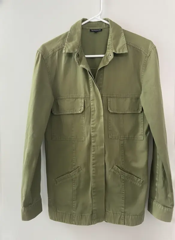 Casaca Warehouse verde talla S