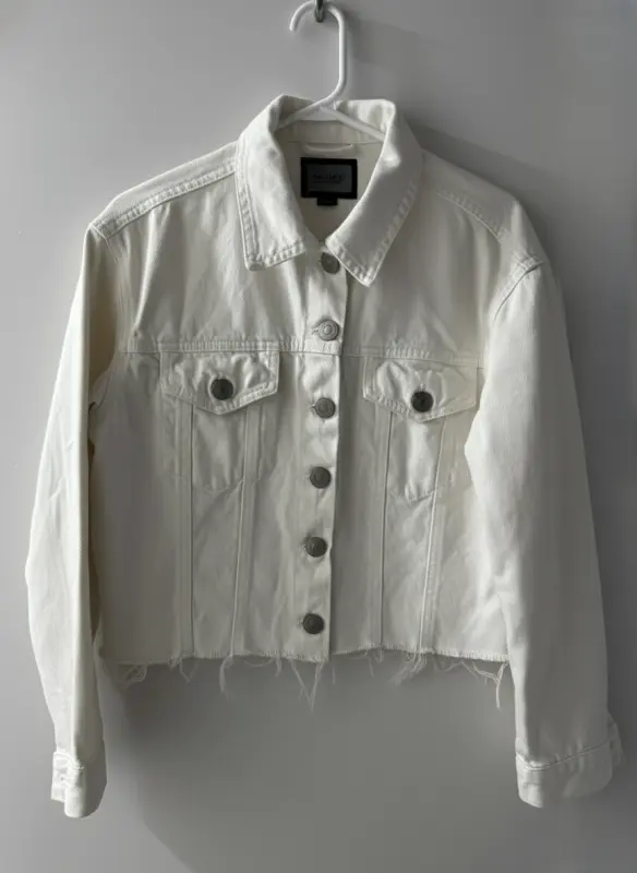Casaca de Jean blanco basement talla S