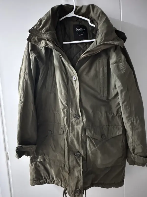 Abrigo verde pepe jeans talla M