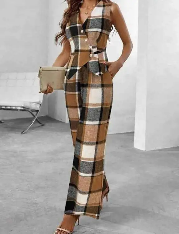Conjunto de chaleco y pantalón de traje talla M