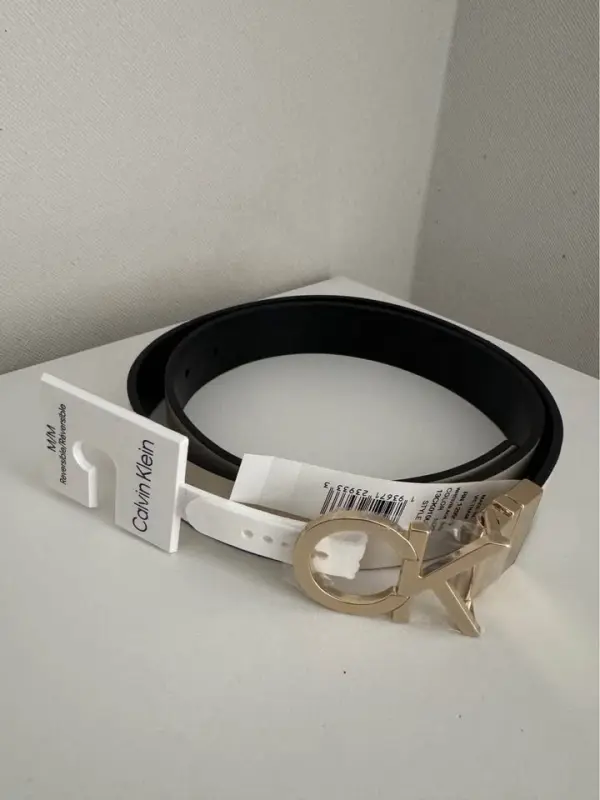 Correa de cuero calvin klein reversible nuevo con etiquetas