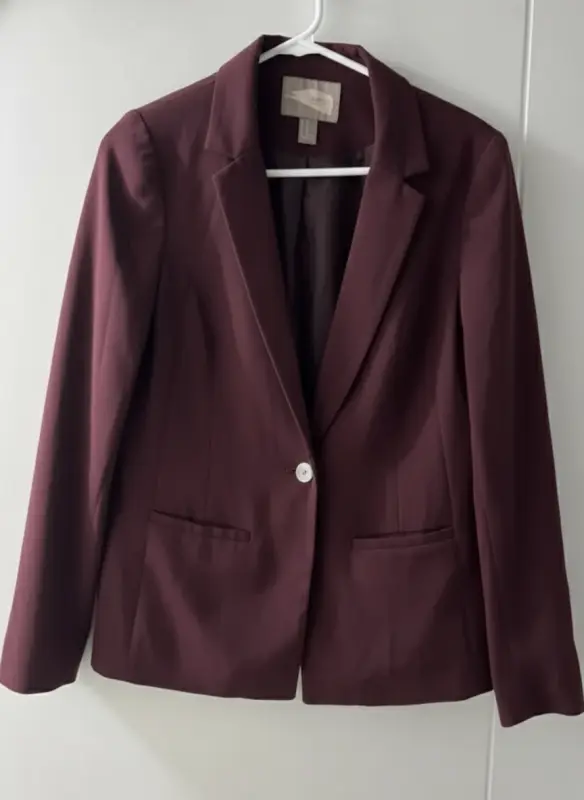 Blazer guinda talla S/M