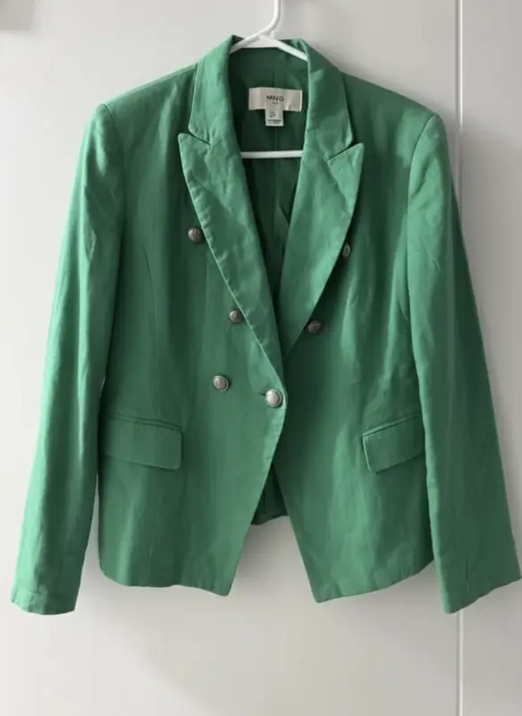 Blazer mango verde talla M