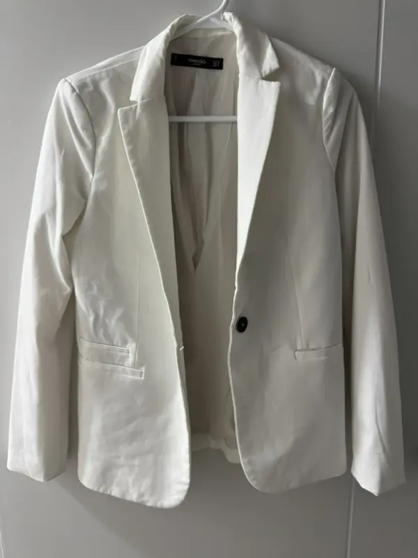 Blazer mango blanco talla XS/S