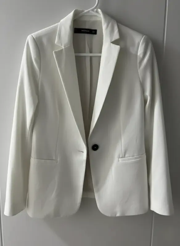 Blazer mango blanco talla XS/S