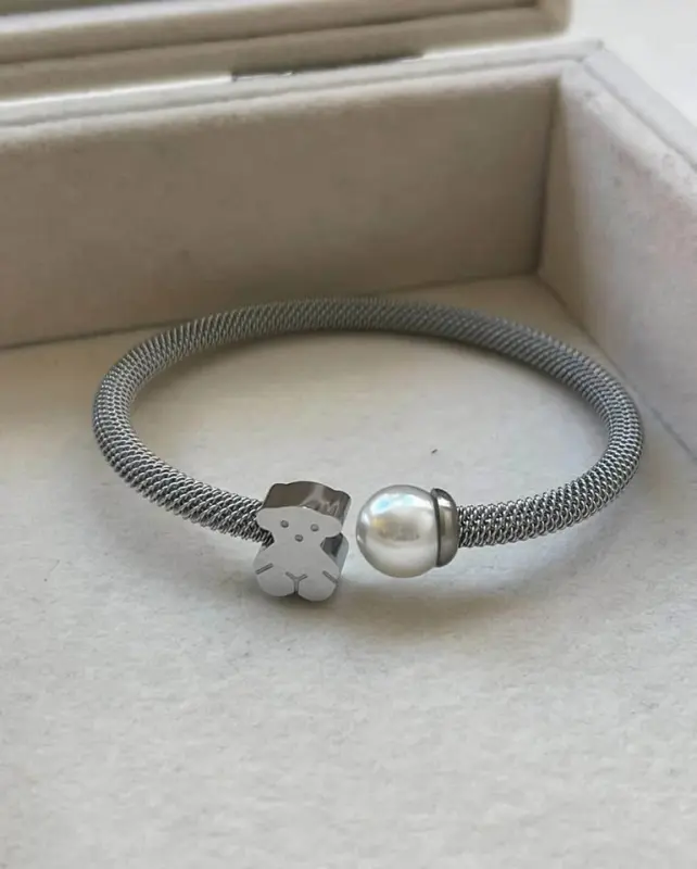 Pulsera ajustable tous en plata ley