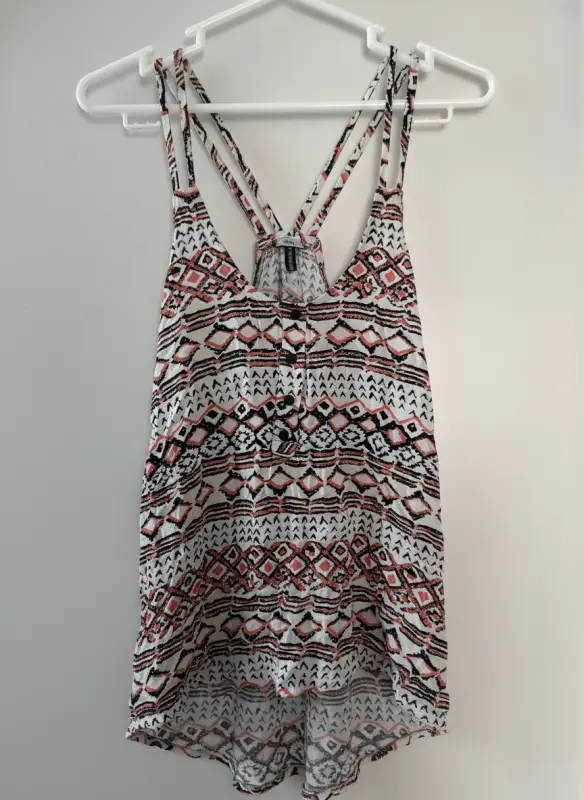 Blusa manga cero multicolor marca denimlab talla S