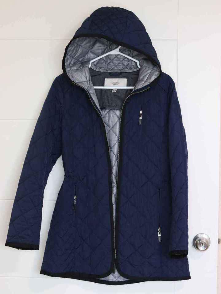 Impermeable azul oscuro cortefiel talla M